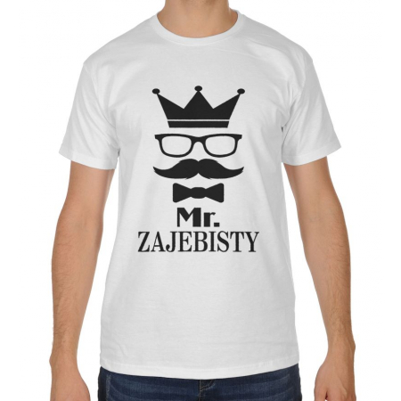 Koszulka męska dzień chłopaka Mr Zajebisty